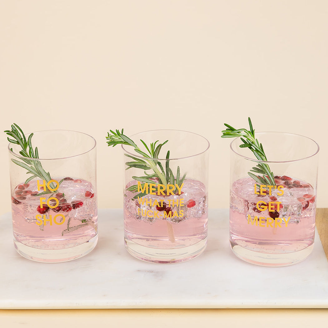 Let's Get Merry - Rocks Glass