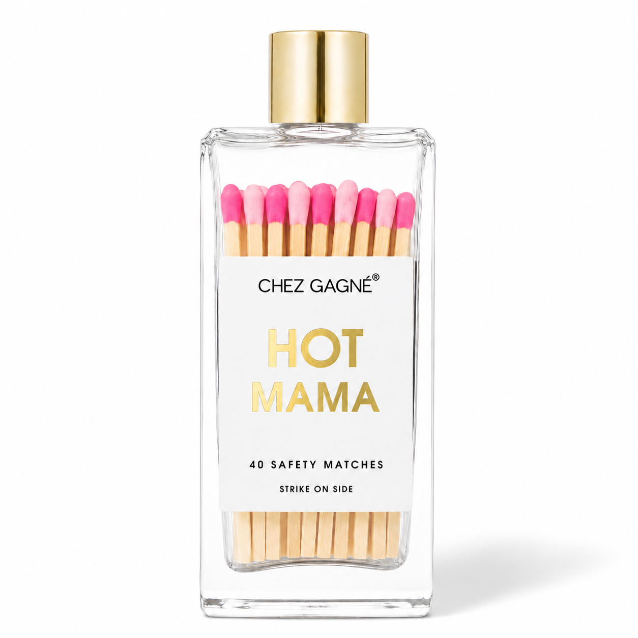Hot Mama - Glass Bottle Matches - Pink Multi - Mother's Day Gift