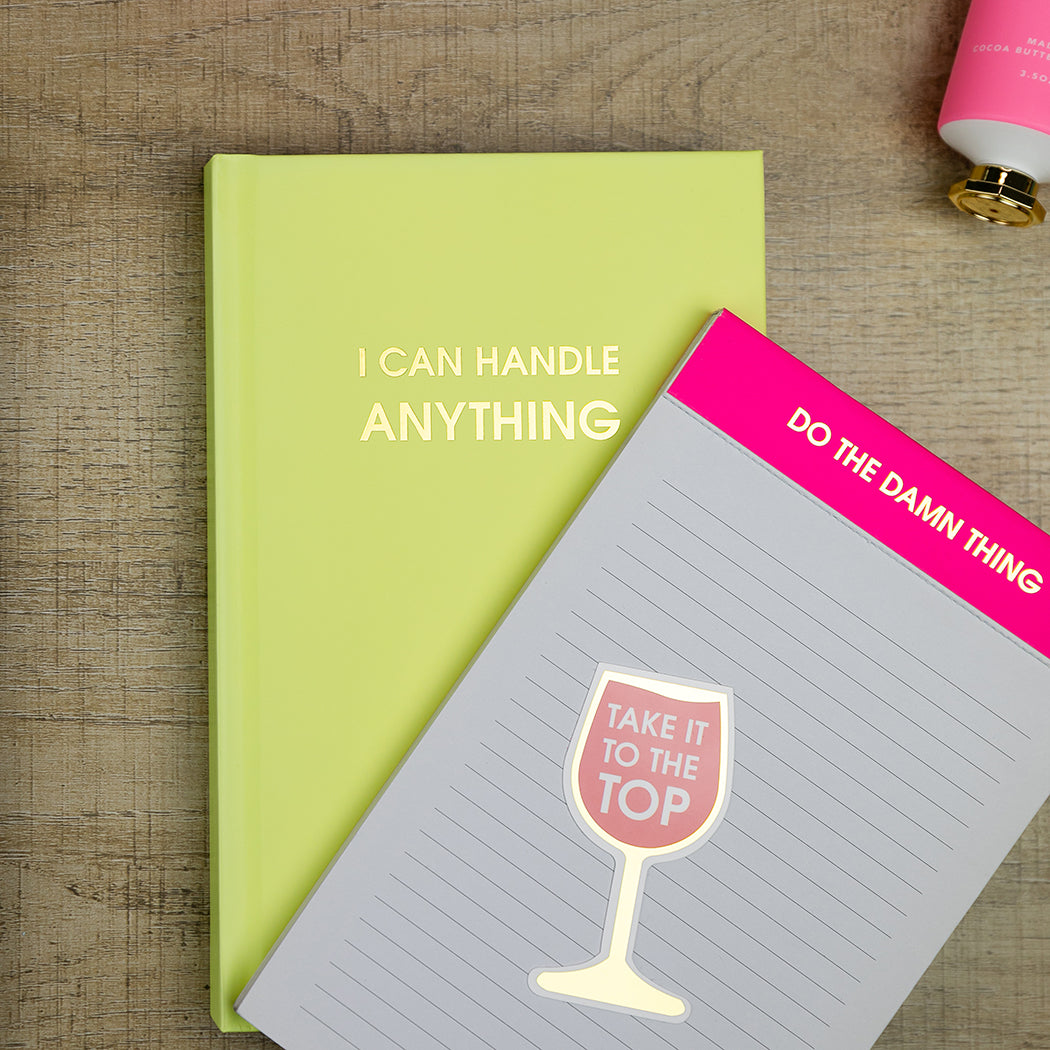 I Can Handle Anything - Bright Yellow Hardcover Journal