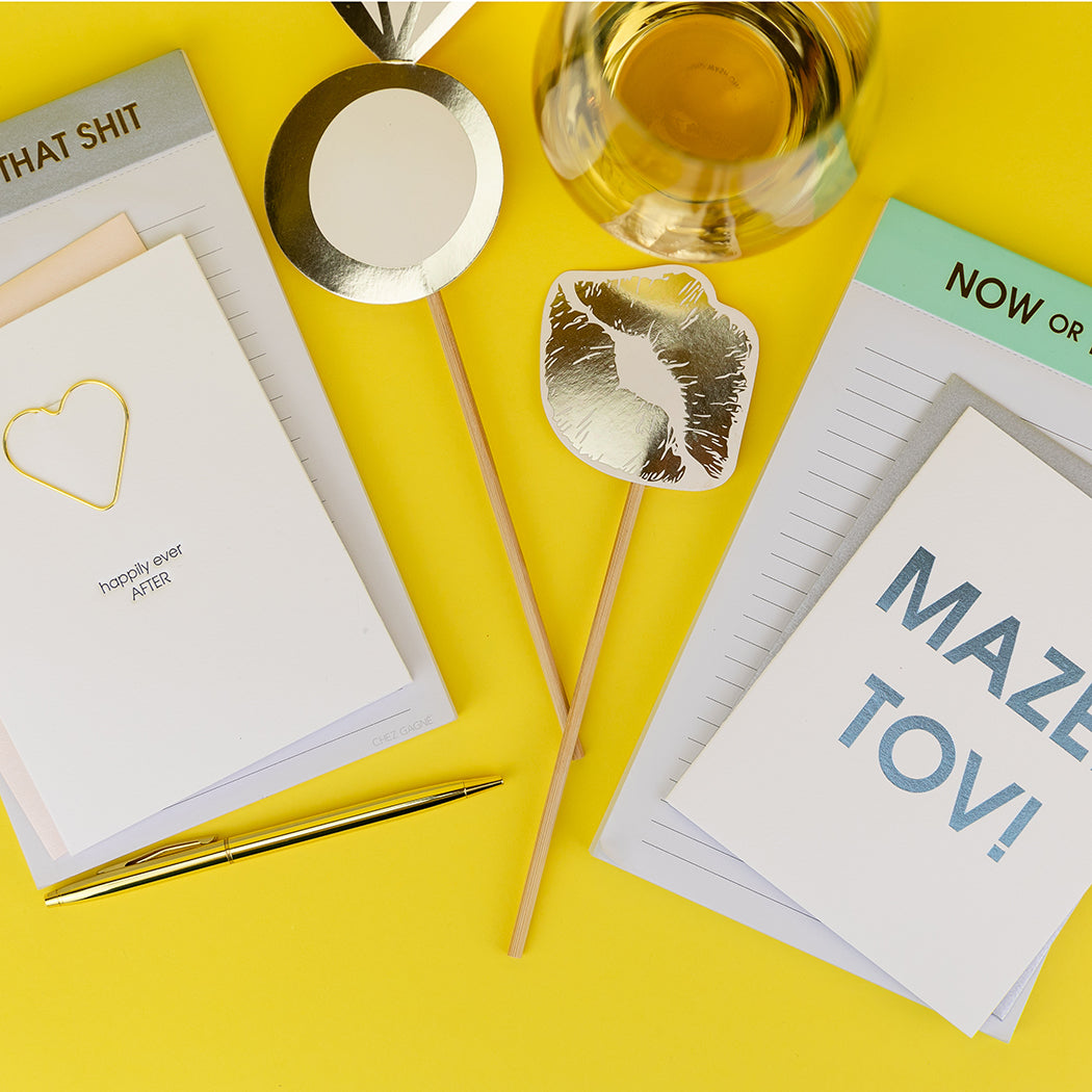 Mazel Tov! - Foil Printed Letterpress Card