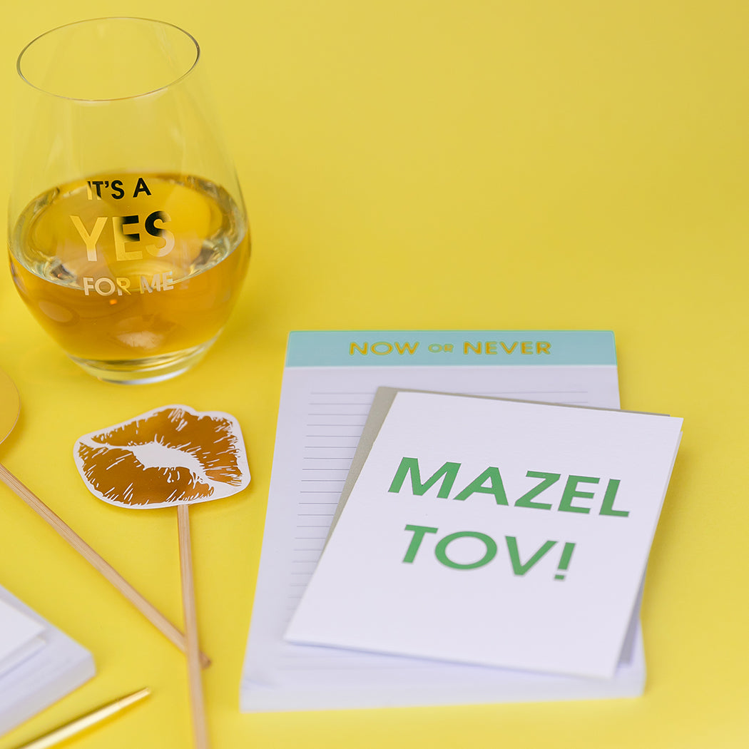 Mazel Tov! - Foil Printed Letterpress Card