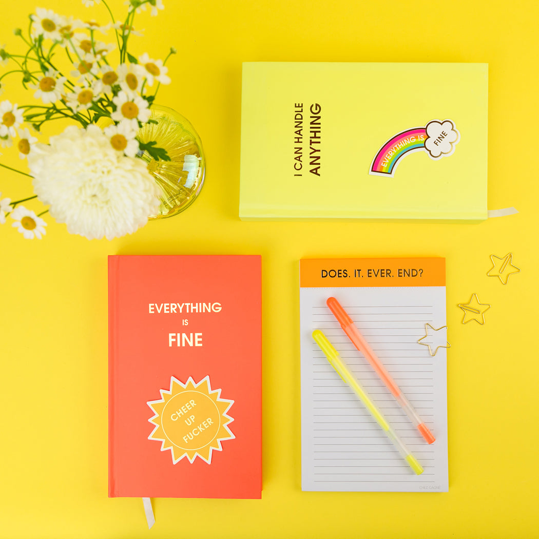 I Can Handle Anything - Bright Yellow Hardcover Journal