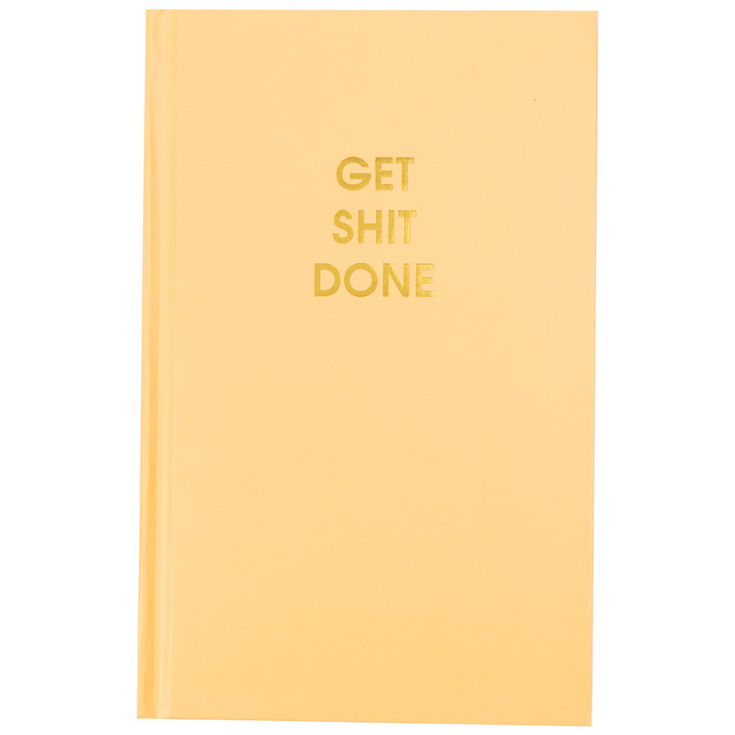 Get Shit Done - Sunset Orange Hardcover Journal