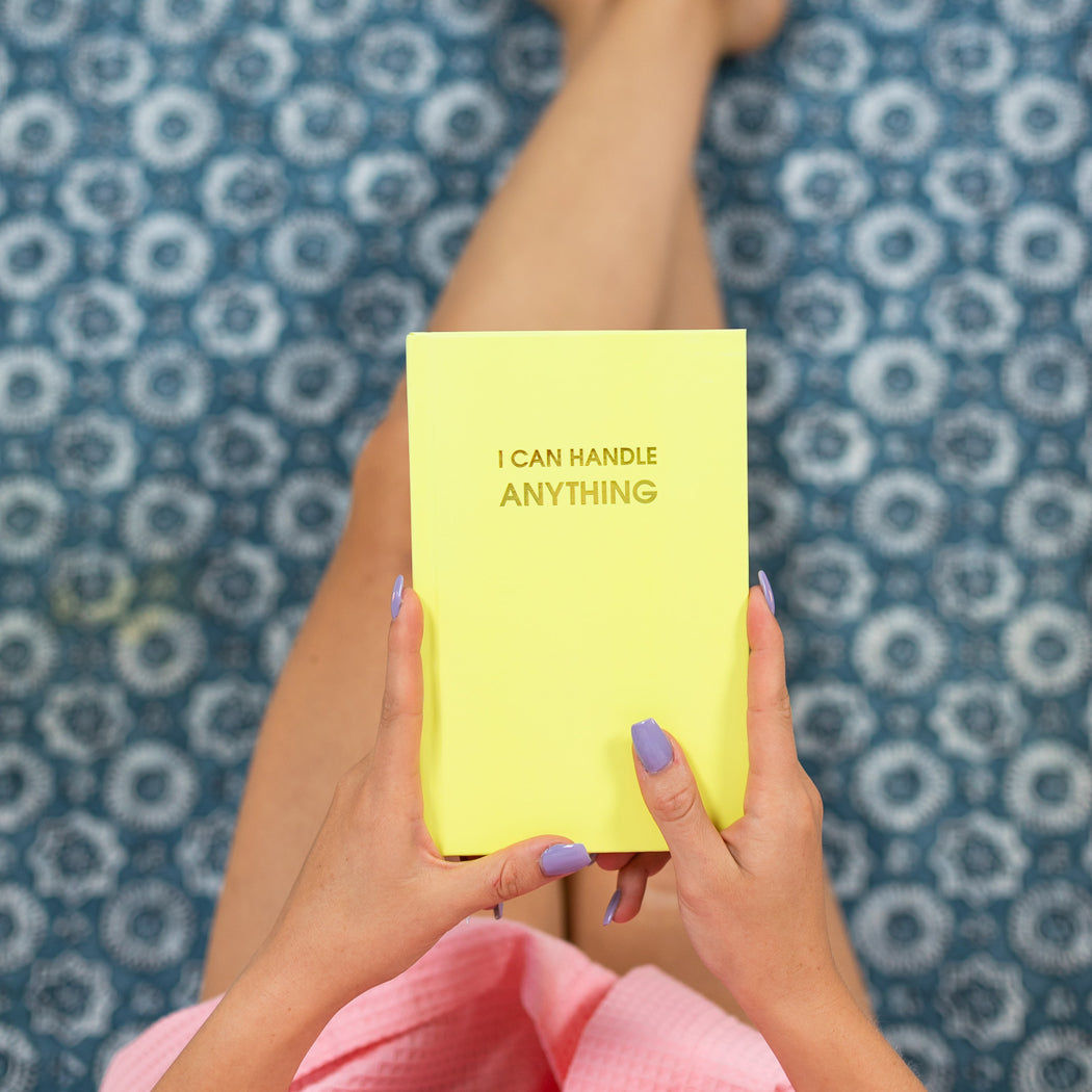 I Can Handle Anything - Bright Yellow Hardcover Journal