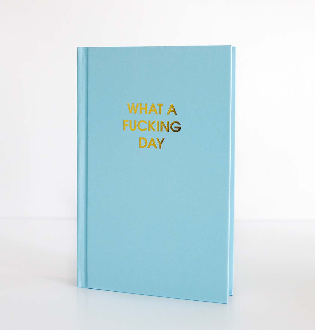 What A Fucking Day - Aquamarine Hardcover Journal