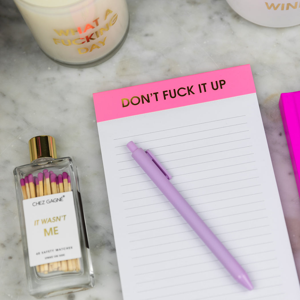 Don't Fuck It Up - Lined Notepad