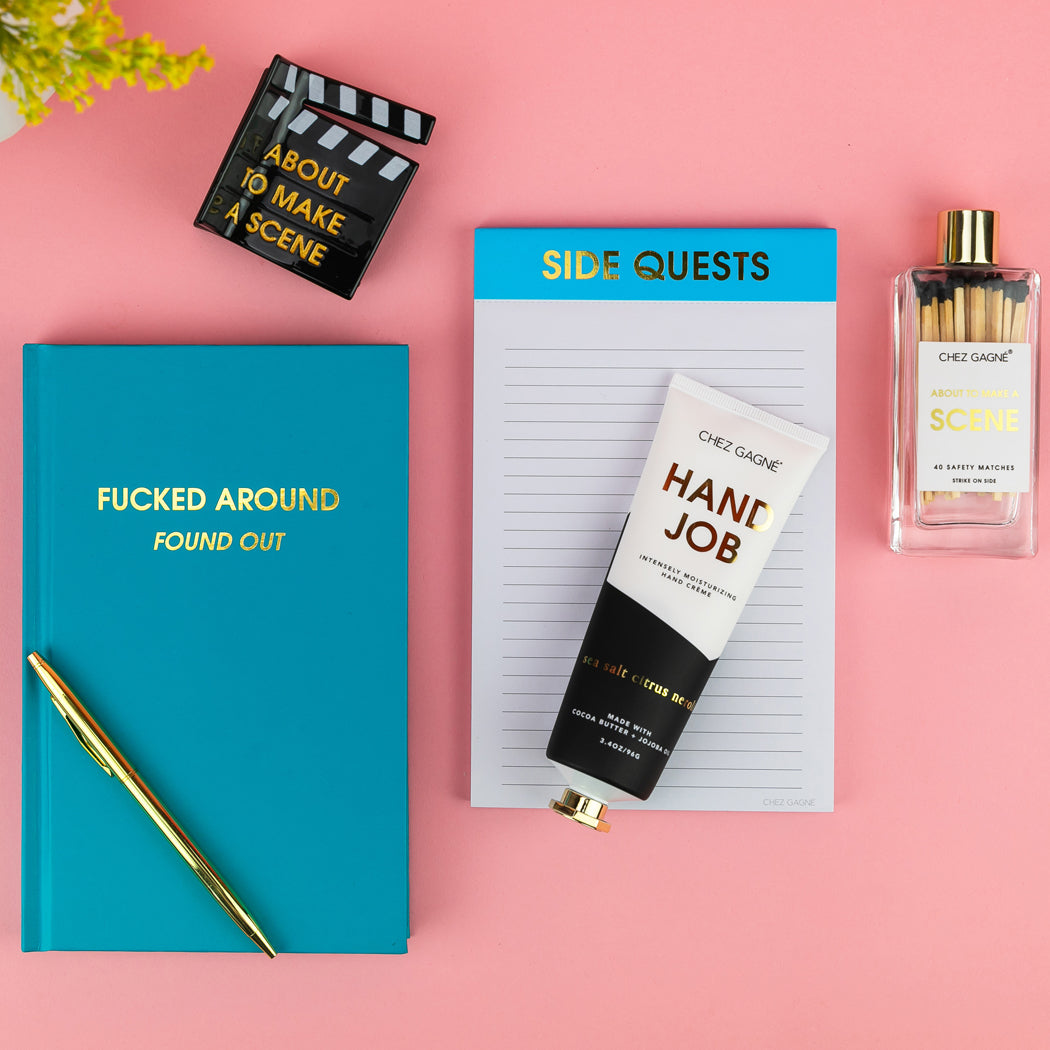 Side Quests - Lined Notepad - Caribbean Blue