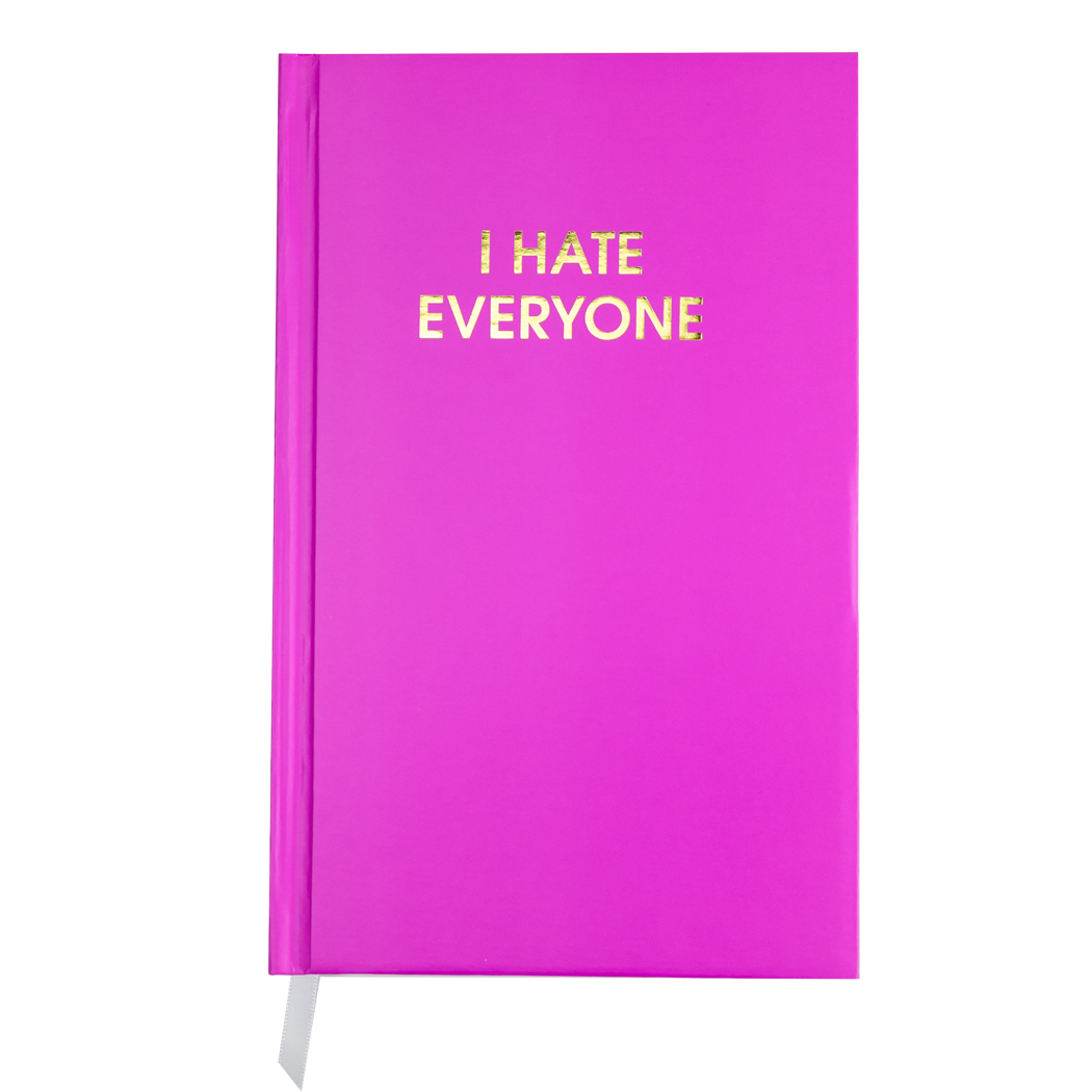 I Hate Everyone - Orchid Hardcover Journal