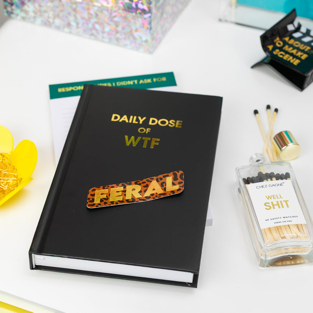 Feral  - Funny Vinyl Sticker