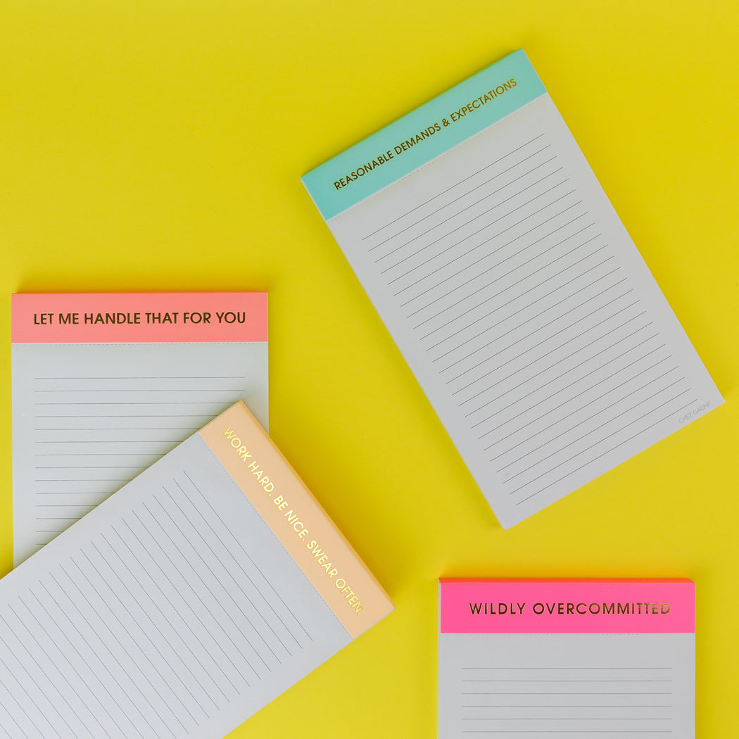 Wildly Overcommitted - Lined Notepad