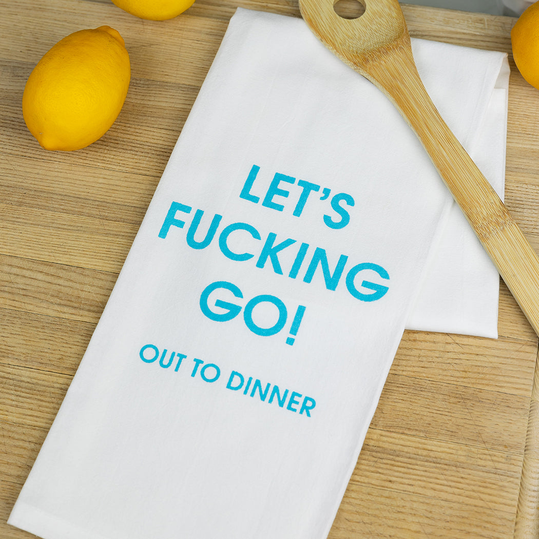 Let's Fucking Go Out To Dinner - Tea Towels - Thumbnail 4