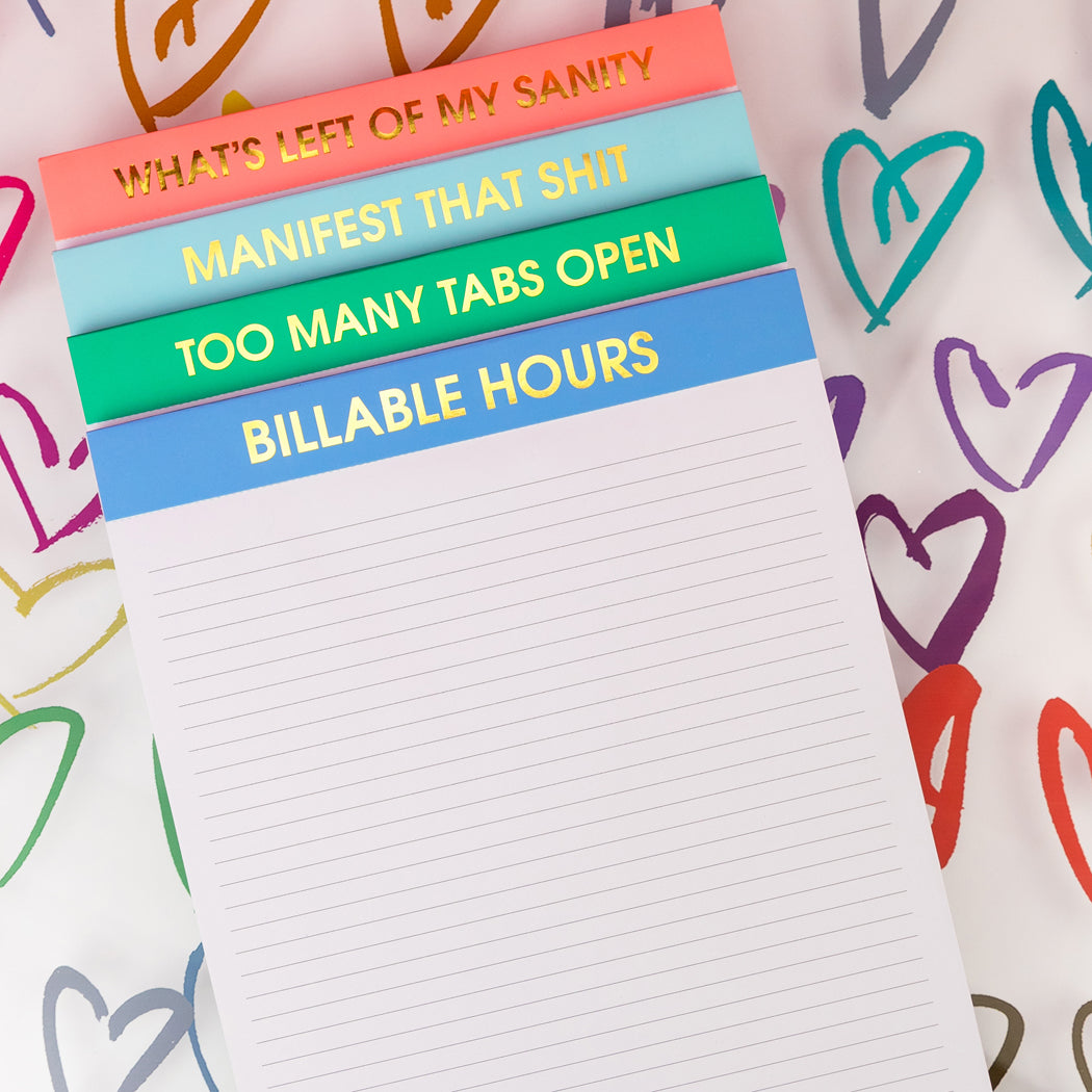 Billable Hours - Large Memo Notepad