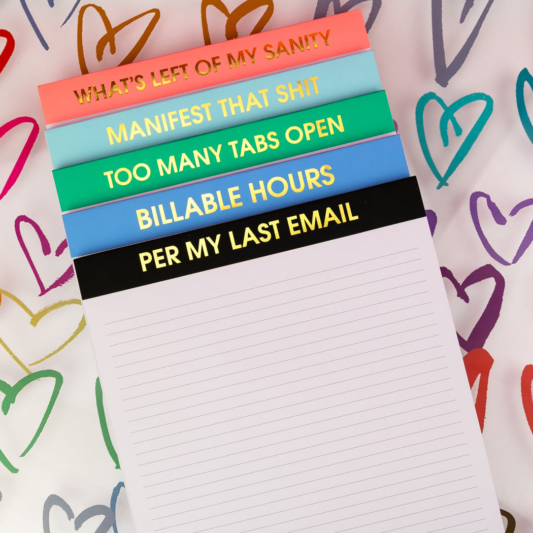 Billable Hours - Large Memo Notepad