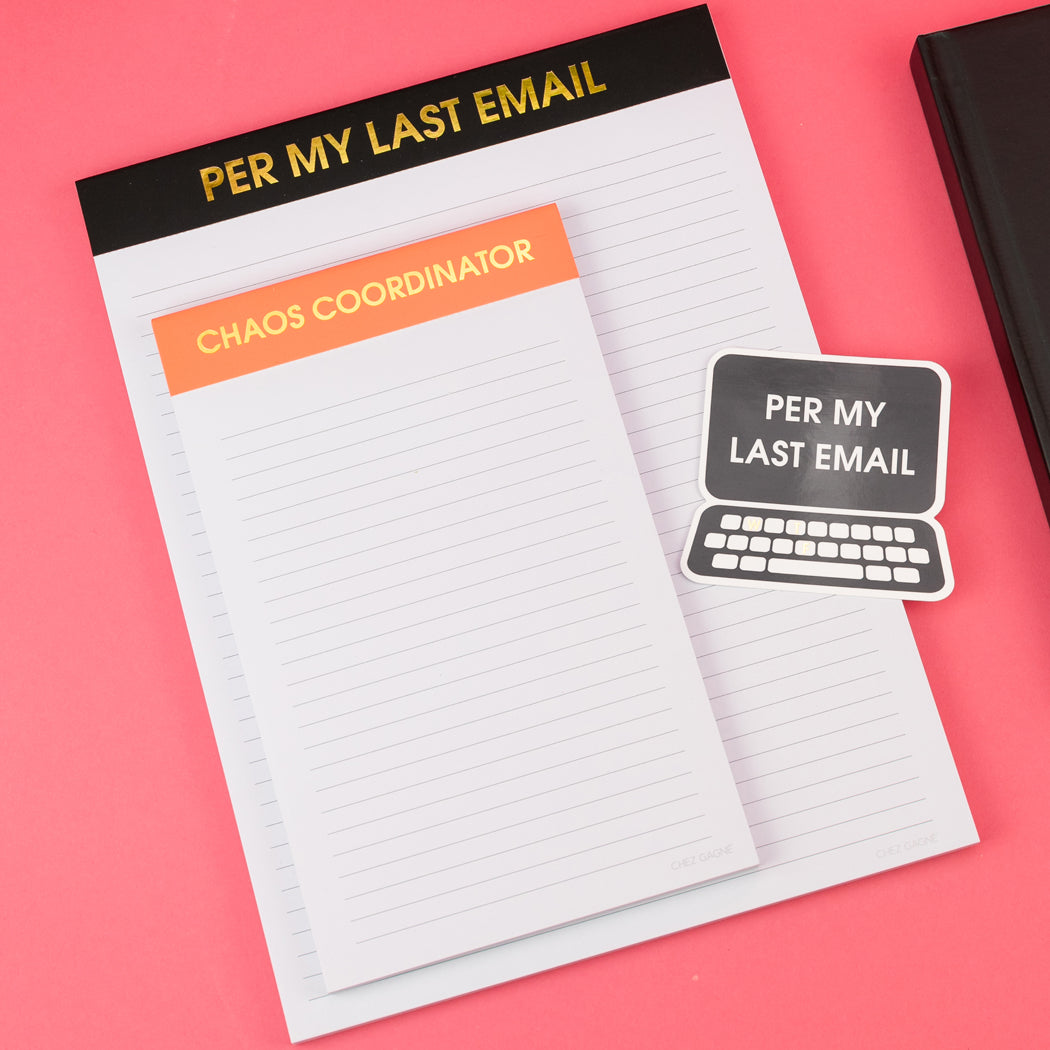 Per My Last Email - Large Memo Notepad