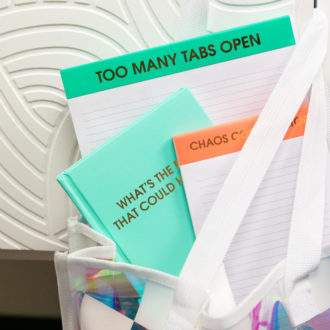 What's The Best That Could Happen - Aqua Hardcover Journal