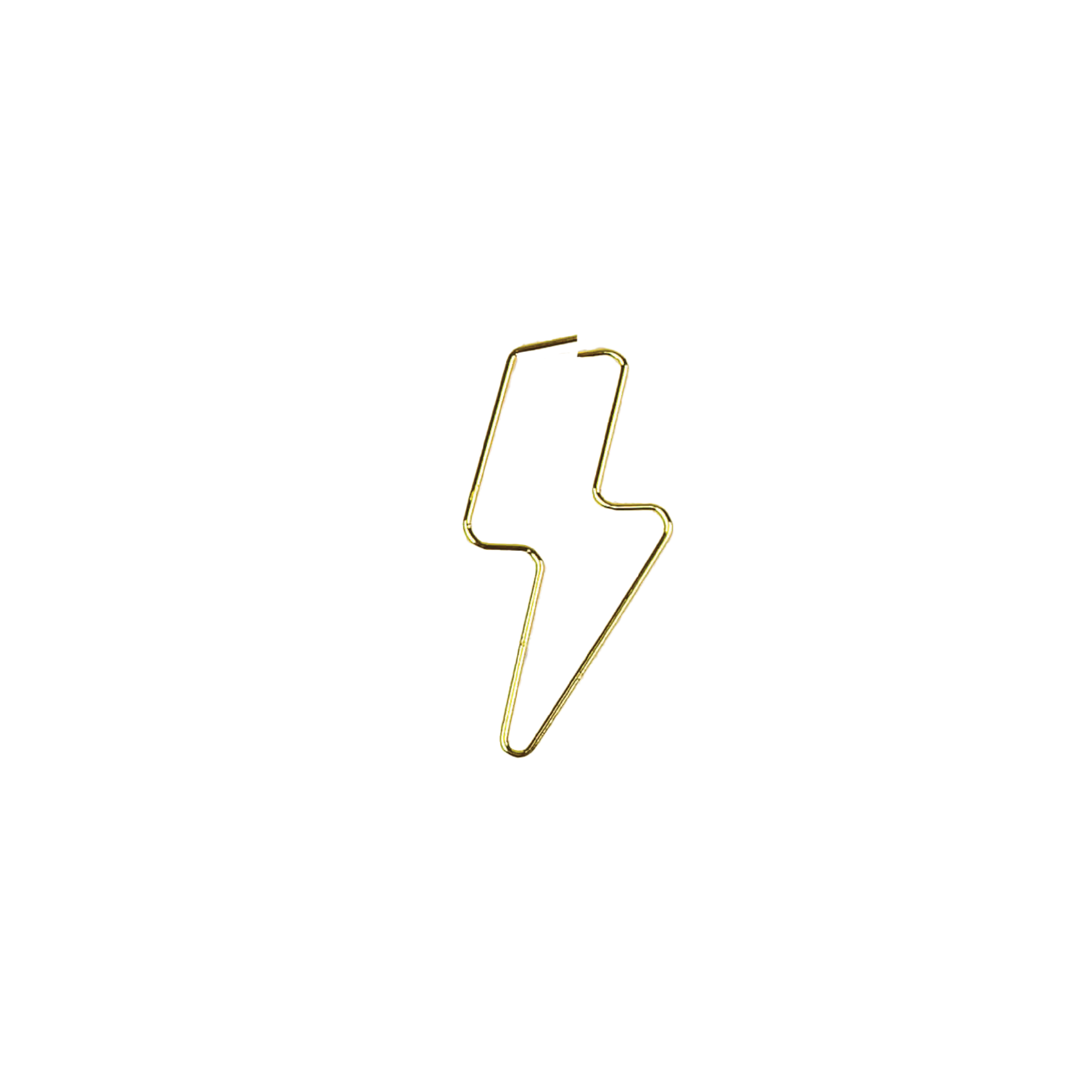 Lightning Bolt - 25 Gold Paperclips