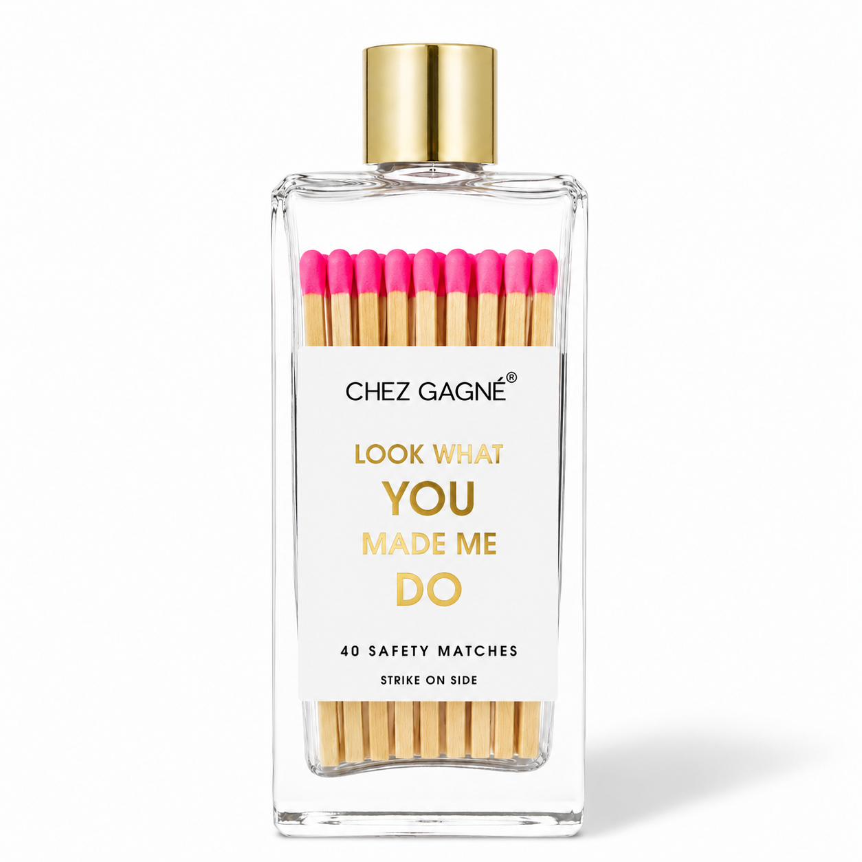 Look What You Made Me Do - Glass Bottle Safety Matches