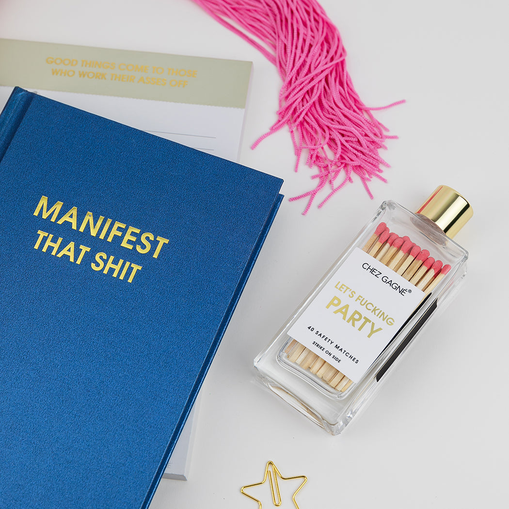 Manifest That Shit - Hystar Navy Hardcover Journal