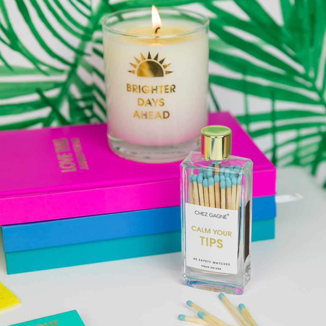Calm Your Tips - Glass Bottle Safety Matches