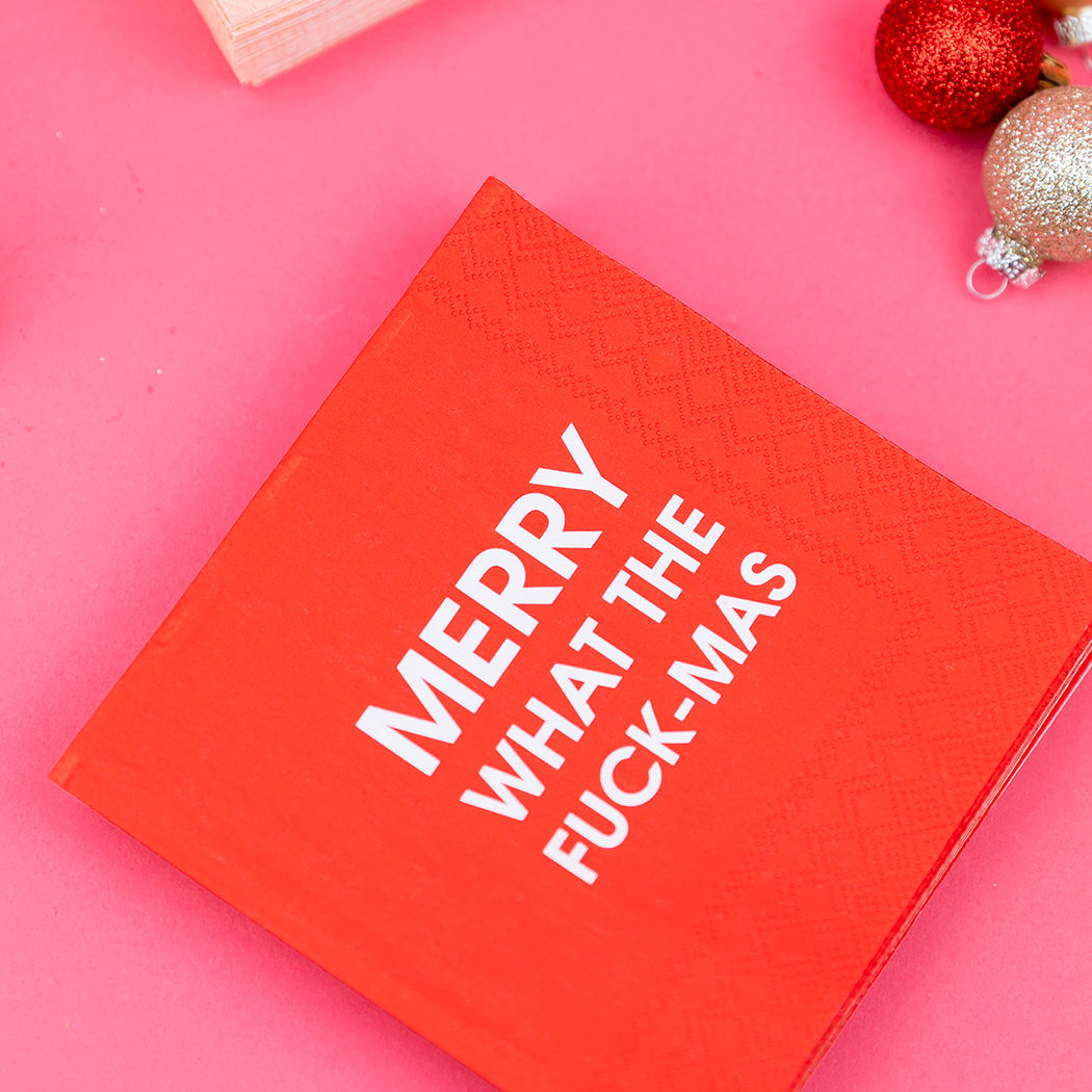 Merry What The Fuck-Mas -  Cocktail Napkins