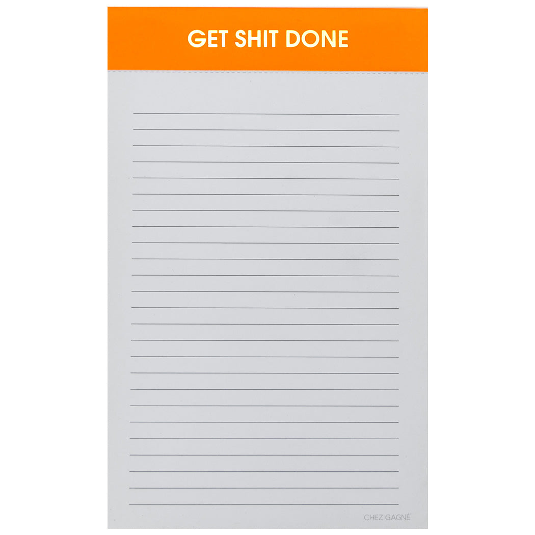 Get Shit Done - Lined Notepad