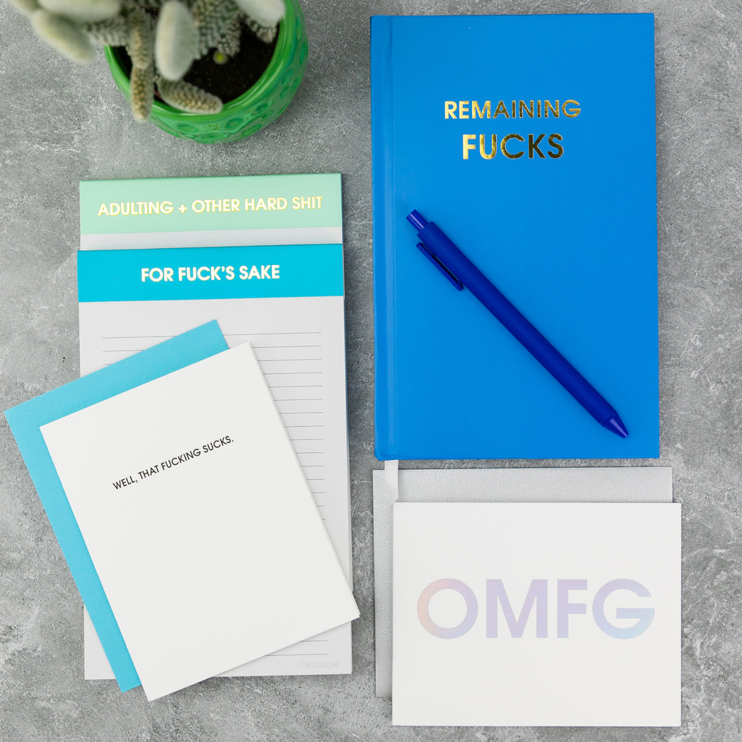 OMFG - Letterpress Card