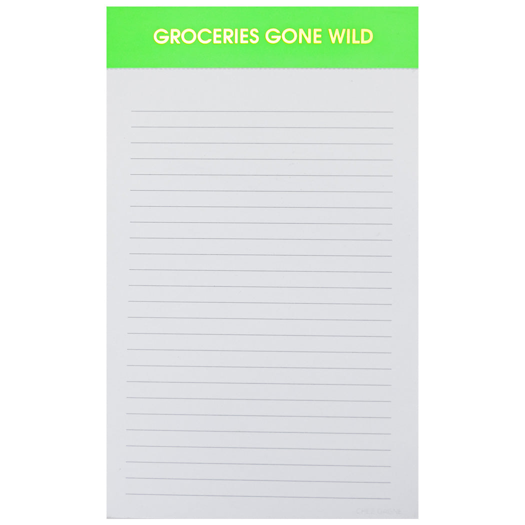 Groceries Gone Wild - Lined Notepad