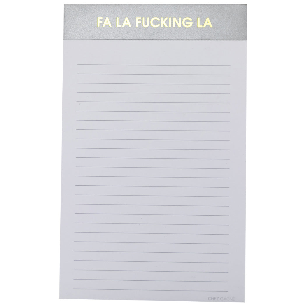Fa La Fucking La - Lined Notepad
