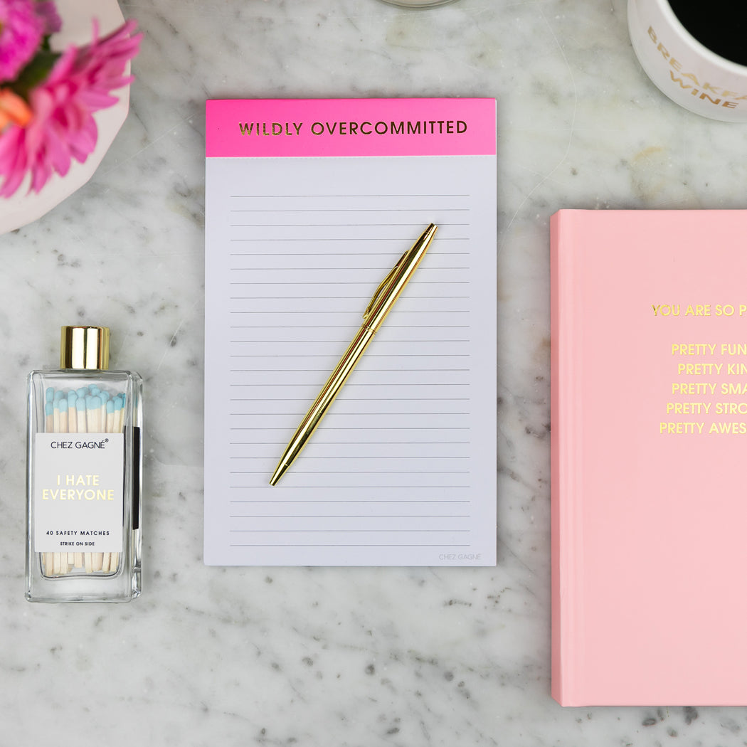 Wildly Overcommitted - Lined Notepad