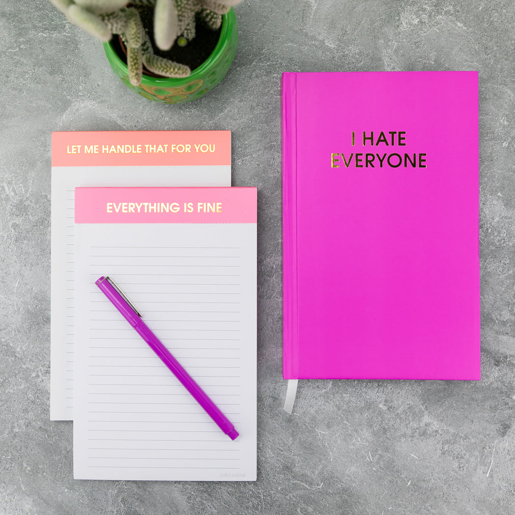 Everything is Fine - Lined Notepad