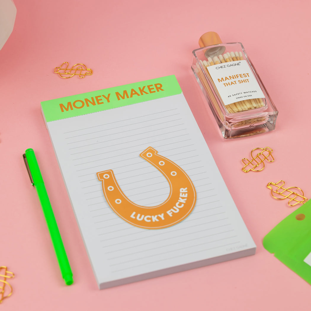 Lucky Fucker - Horseshoe  - Funny Vinyl Sticker