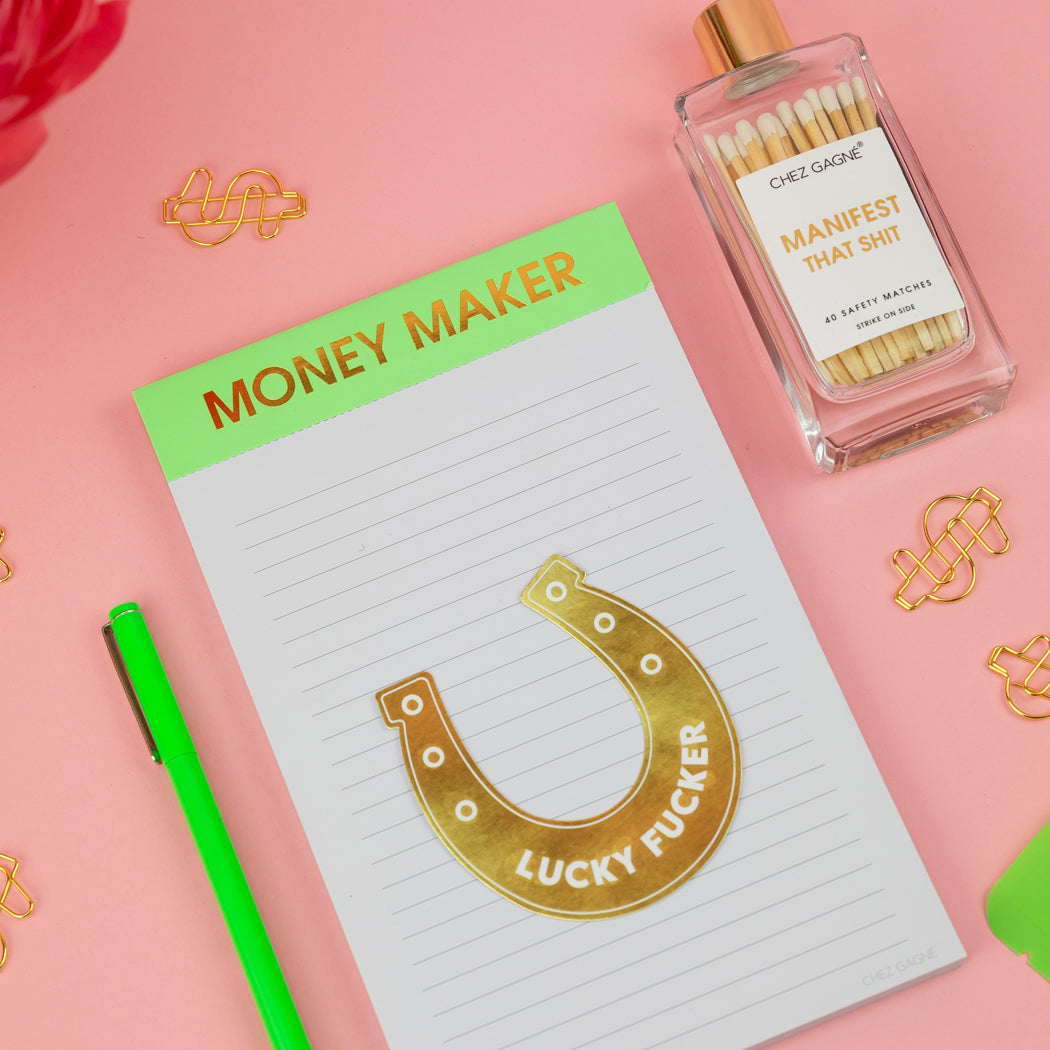 Lucky Fucker - Horseshoe  - Funny Vinyl Sticker