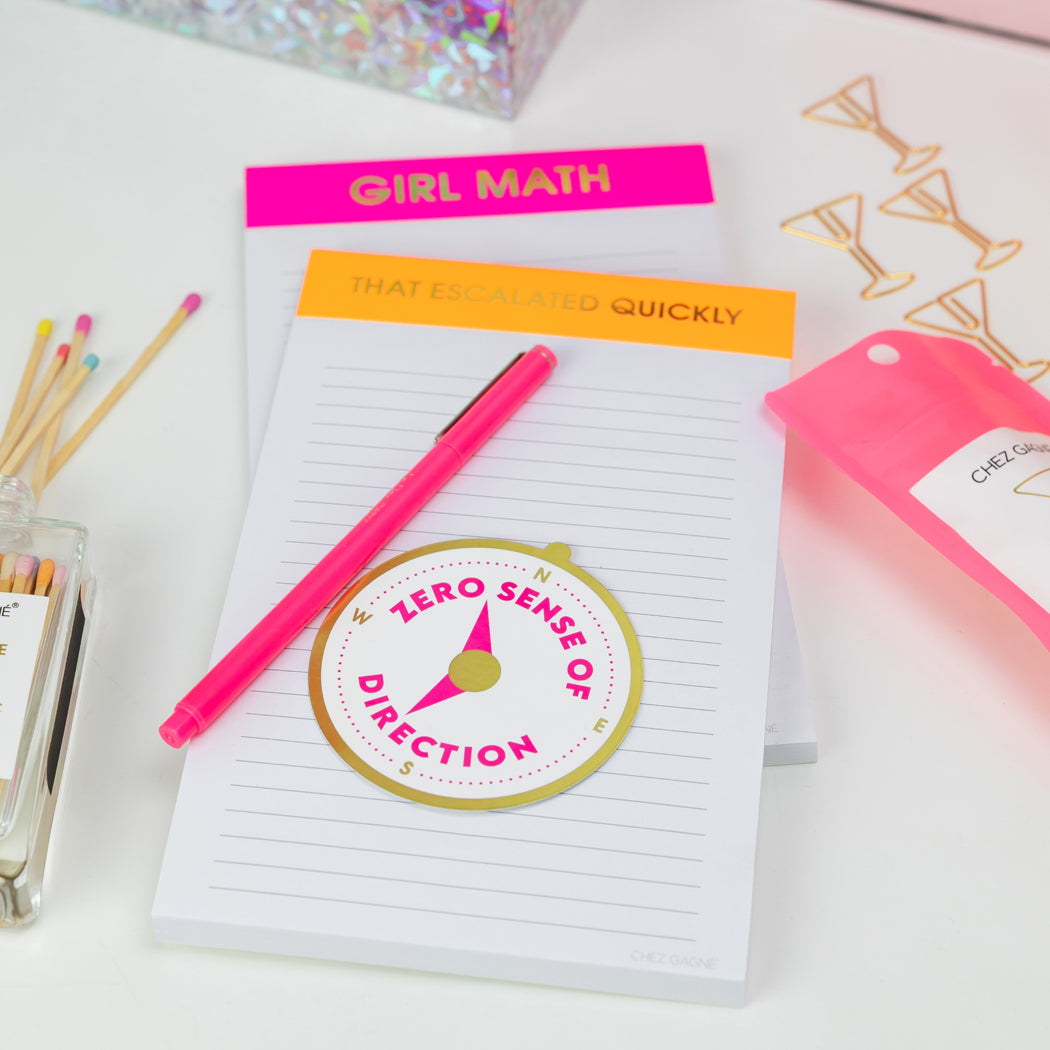 That Escalated Quickly - Lined Notepad - Neon Orange