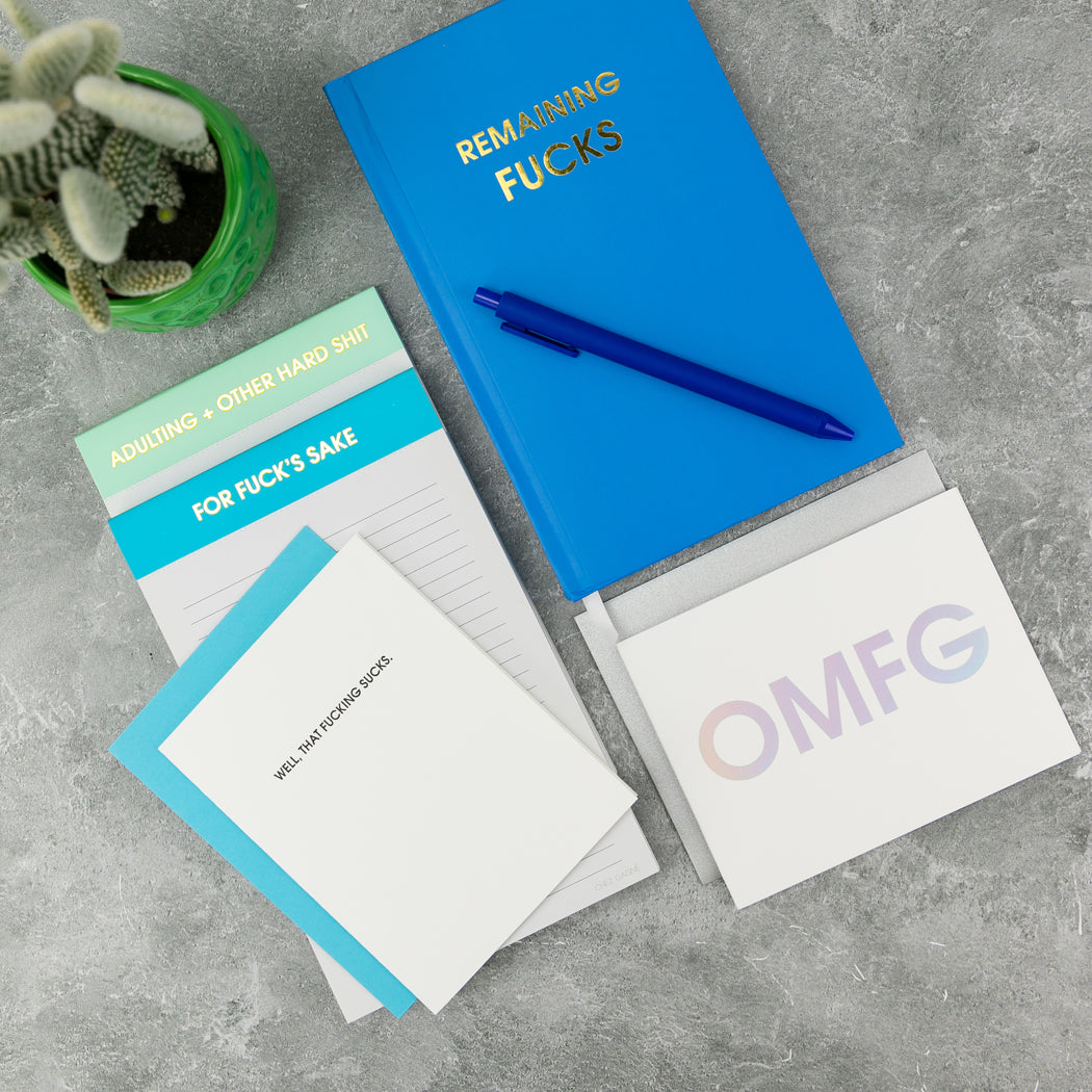 OMFG - Letterpress Card