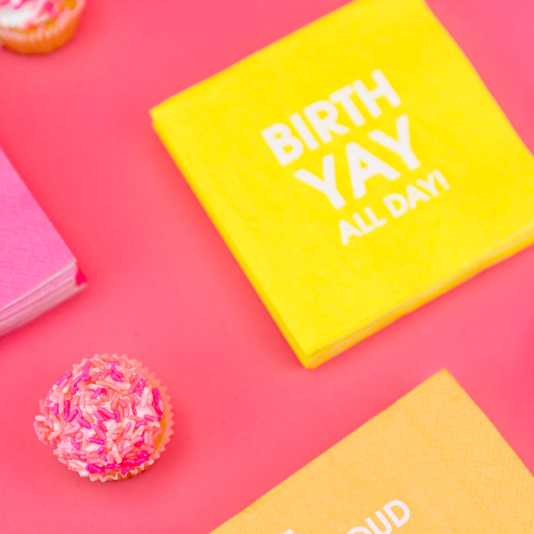 BirthYAY All Day - Cocktail Napkins