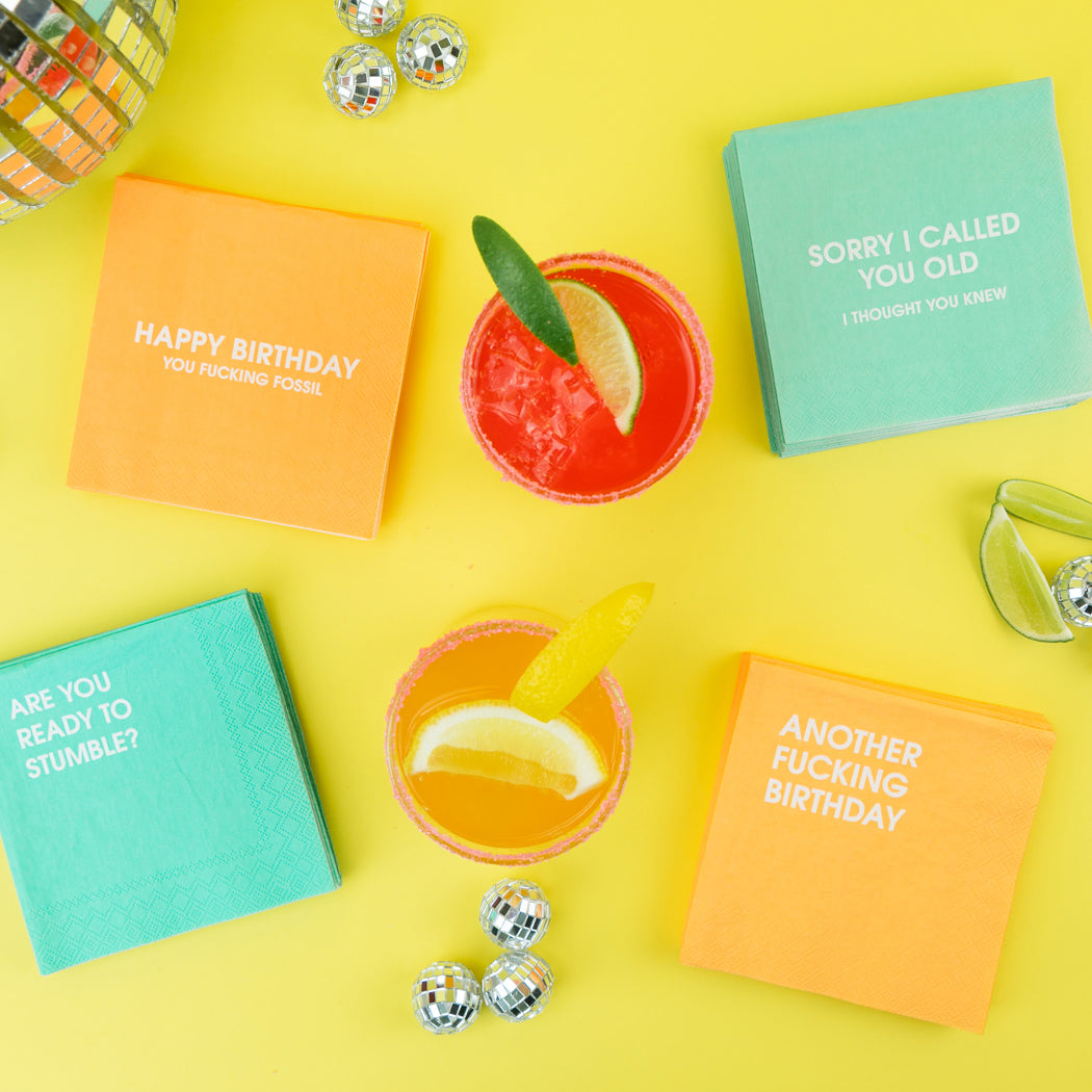 Sorry I Called You Old - Cocktail Napkins - Thumbnail 3