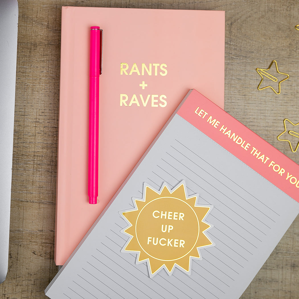 Rants + Raves - Mimosa Orange Hardcover Journal