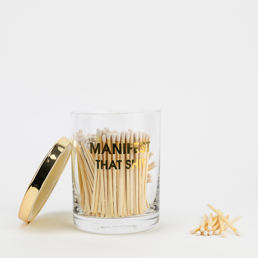 Limited Edition: Manifest That Shit Match + Rocks Glass Duo - Thumbnail 2