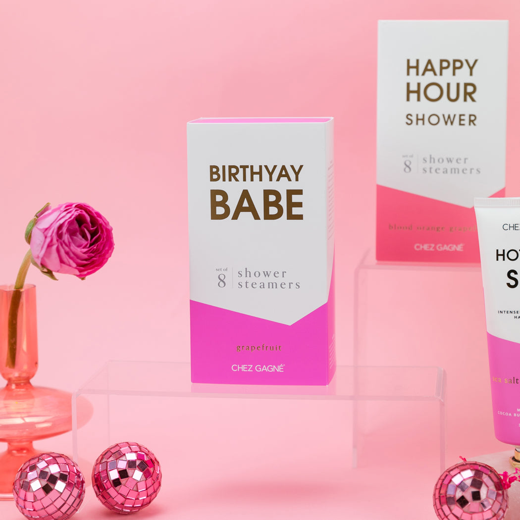 Chez Gagné - Aromatherapy Shower Steamers - Birthyay Babe - Grapefruit
