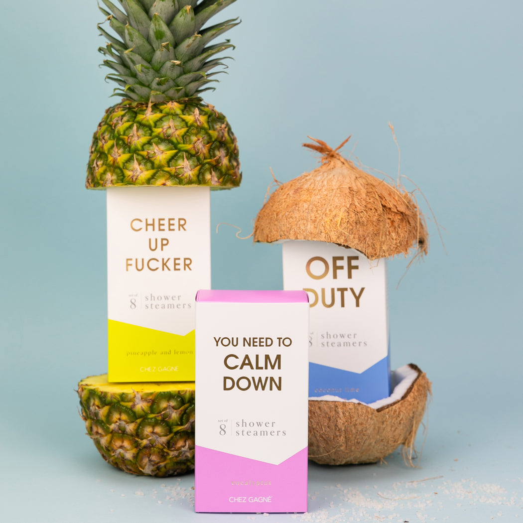 Chez Gagné - Shower Steamer Set of 8 - Off Duty - Coconut Lime