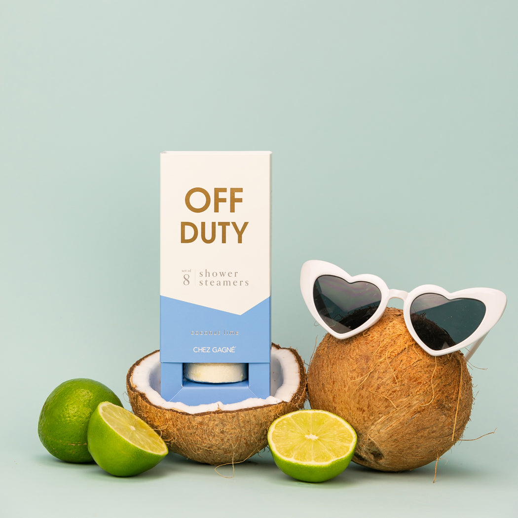 Chez Gagné - Shower Steamer Set of 8 - Off Duty - Coconut Lime