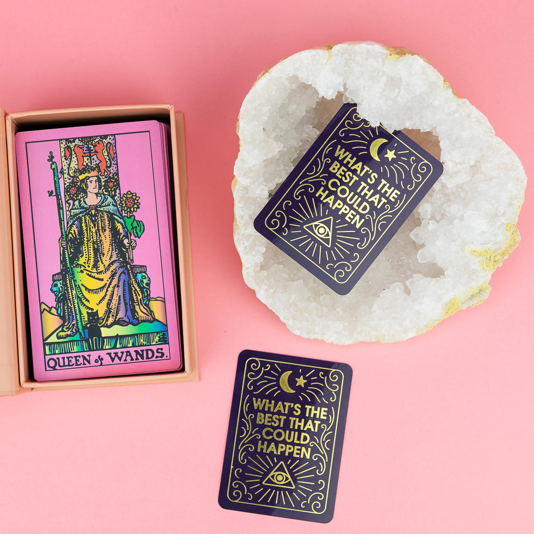What's The Best That Could Happen - Tarot Card - Vinyl Sticker