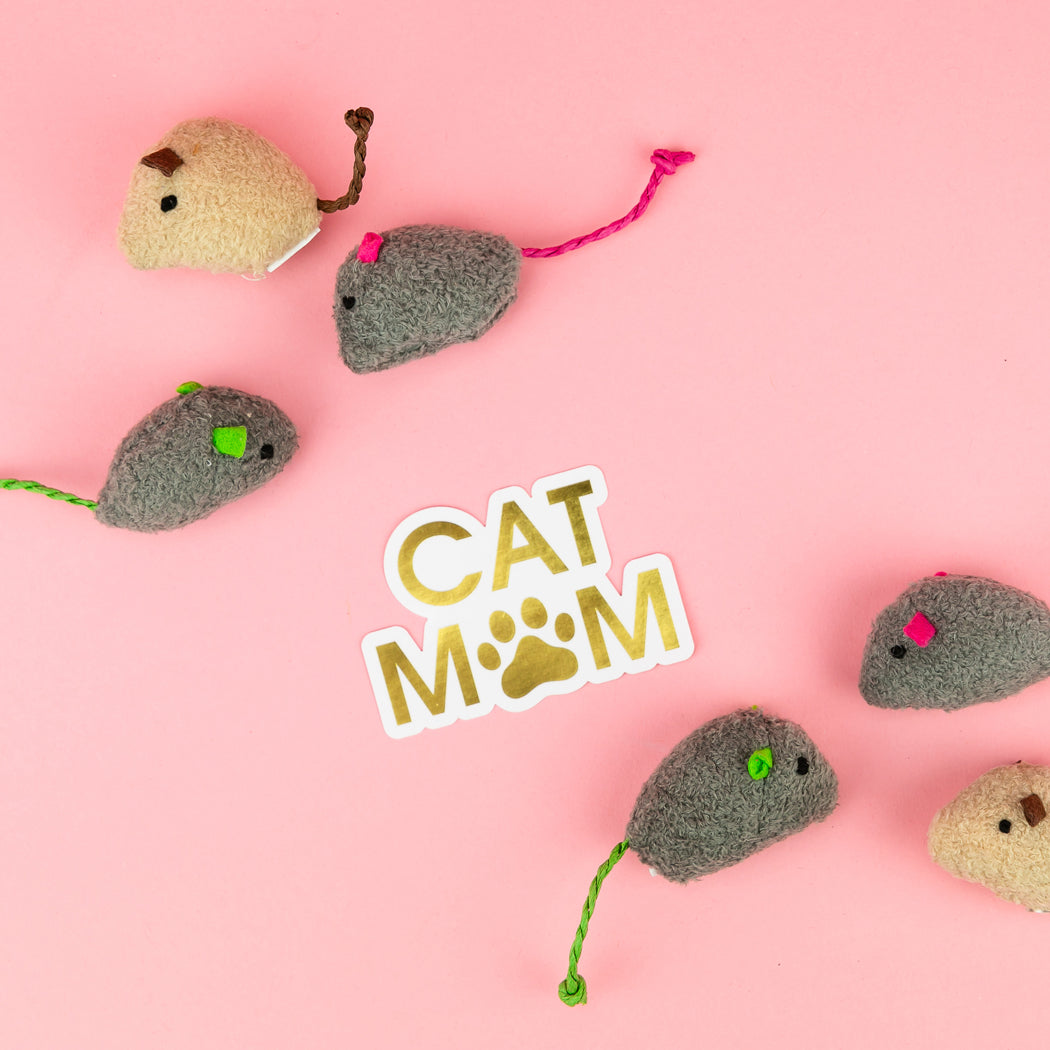 Cat Mom - Paw - Vinyl Sticker