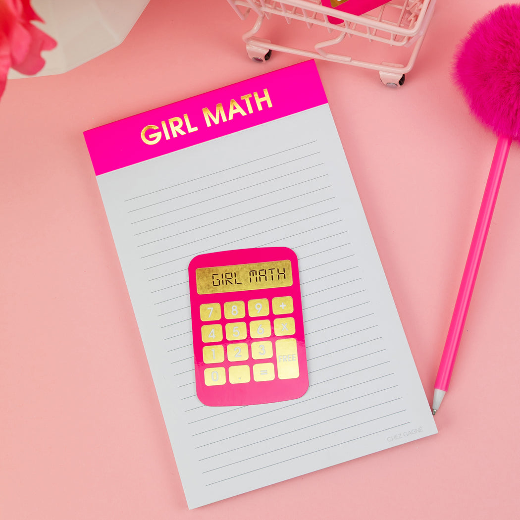Girl Math - Calculator  - Funny Vinyl Sticker