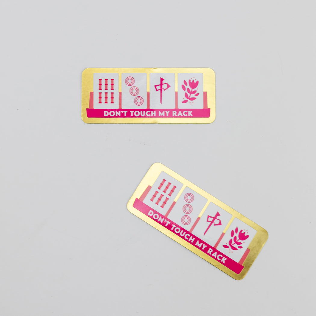 Don't Touch My Rack - Mahjong  - Funny Vinyl Sticker