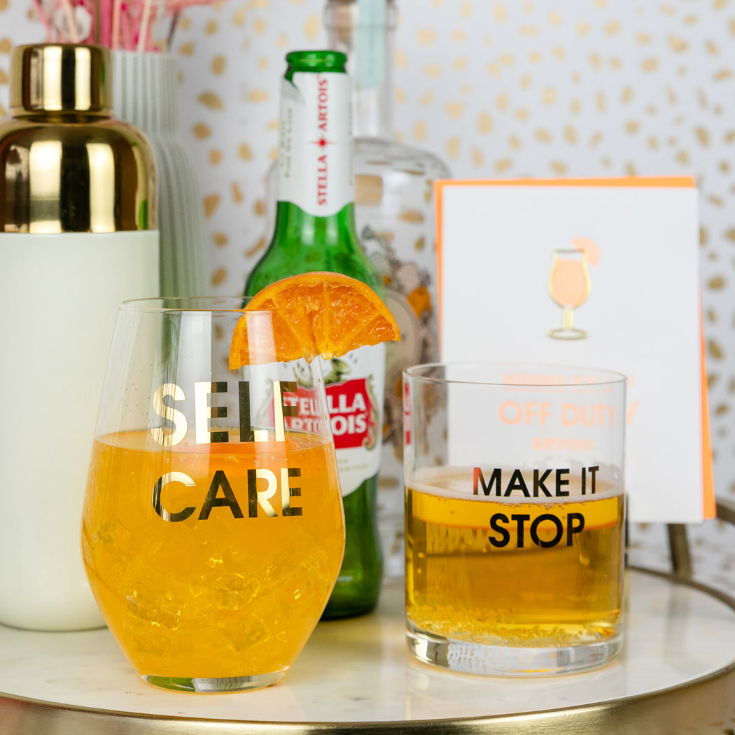 Chez Gagné - Hilarious Stemless Wine Glass - 19oz - Self Care