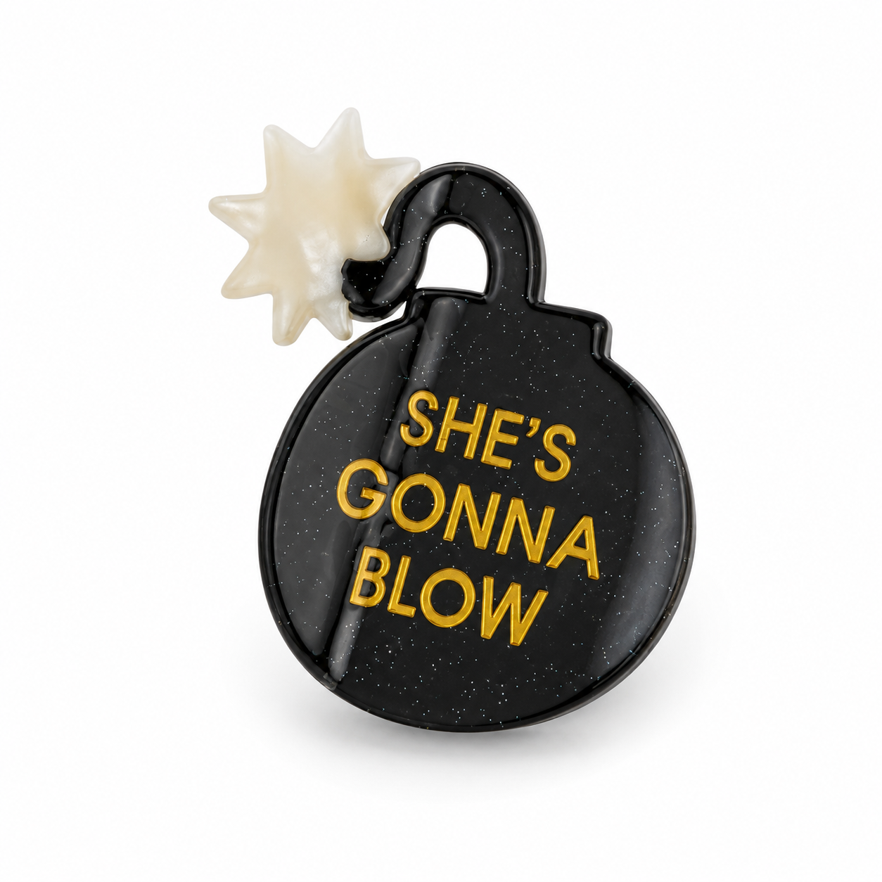 She's Gonna Blow - Bomb - Acetate Hair Claw Clip
