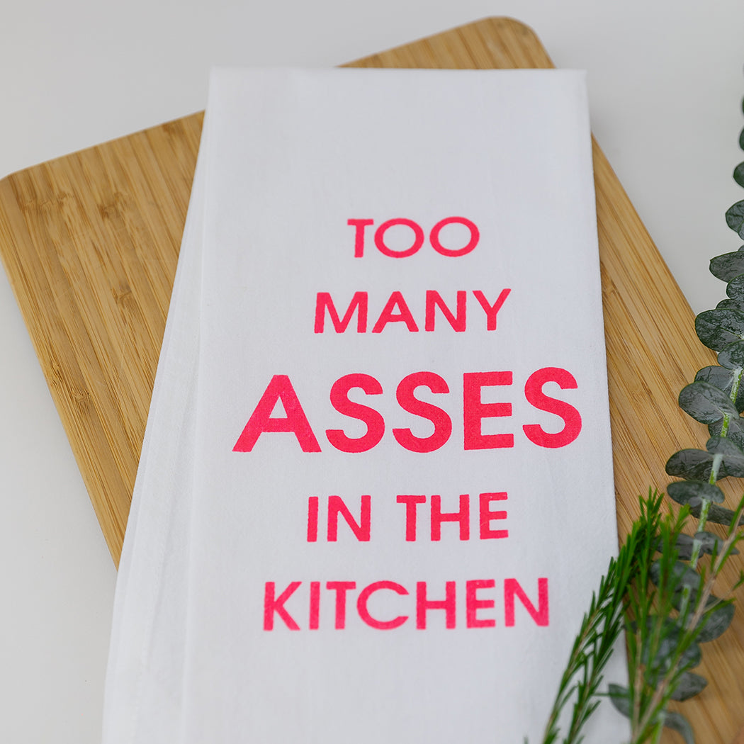 Too Many Asses In The Kitchen - Tea Towels - Thumbnail 3