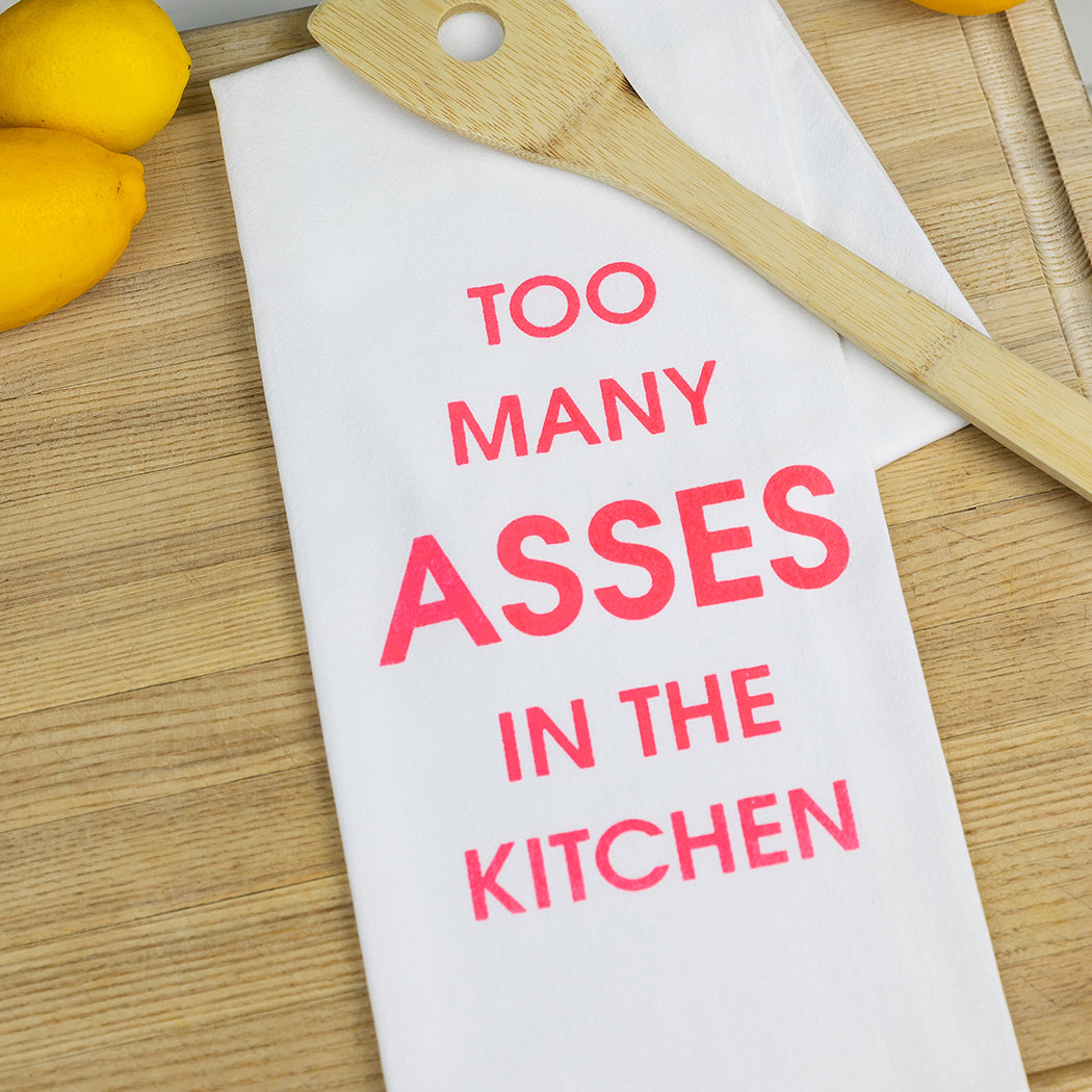Too Many Asses In The Kitchen - Tea Towels - Thumbnail 4