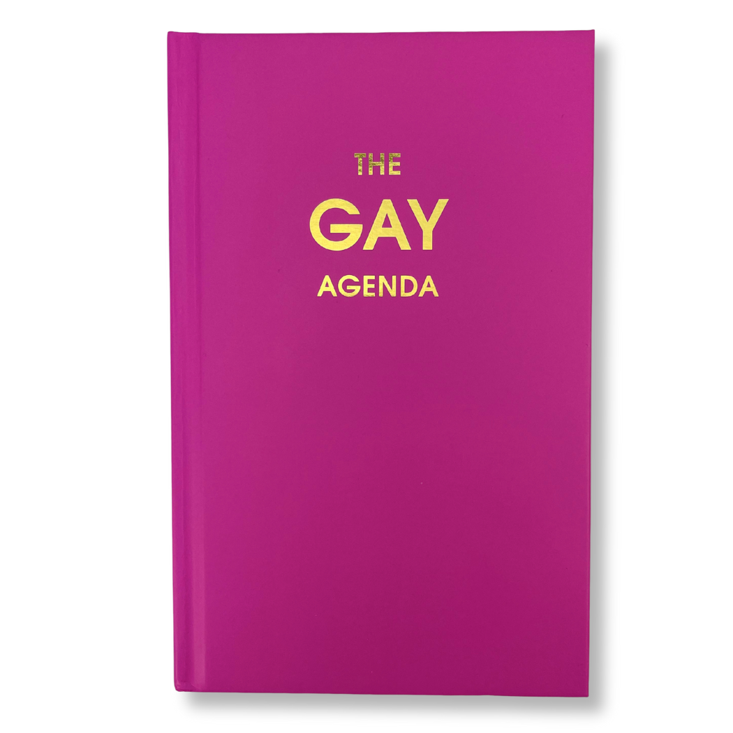 The Gay Agenda - Neon Rose Hardcover Journal